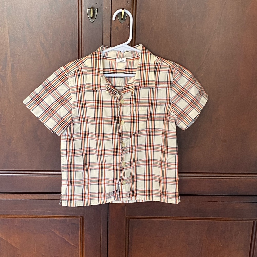 GAP Kids Button Up Short-sleeved